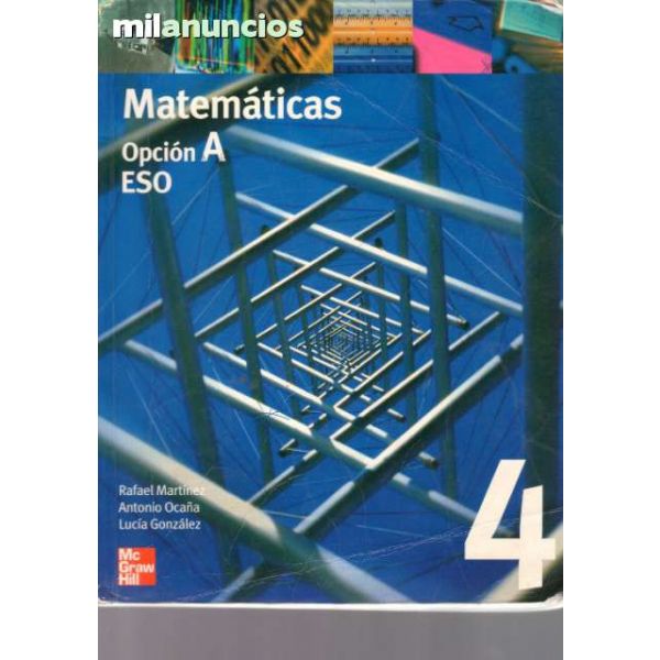 Matematicas Eso Opcion A Especialistas En Compra Y Venta De Libros