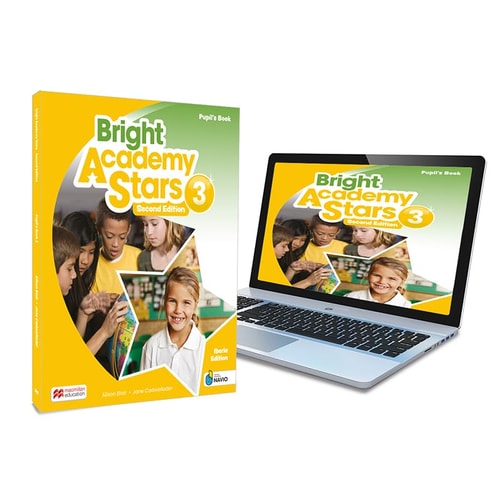 Bright Academy Stars 3 Pupil's Book:libro de texto de inglés impreso con acceso a la versión digital