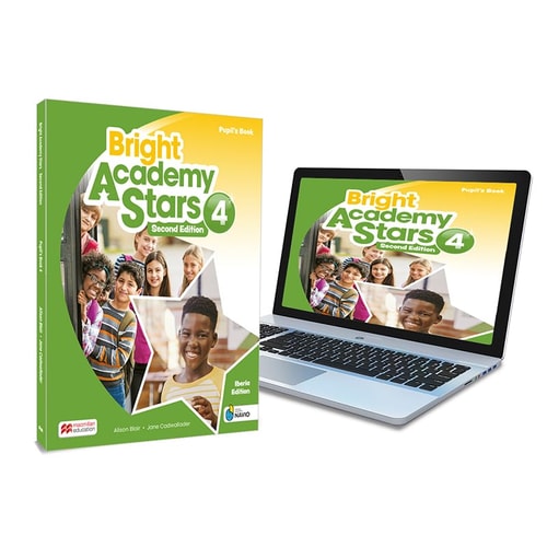 Bright Academy Stars 4 Pupil's Book:libro de texto de inglés impreso con acceso a la versión digital