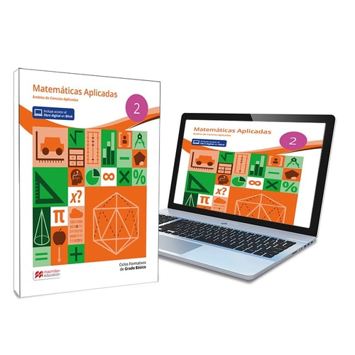 Grado Básico Matemáticas 2 - Libro de texto en formato físico de Matemáticas Aplicadas 2