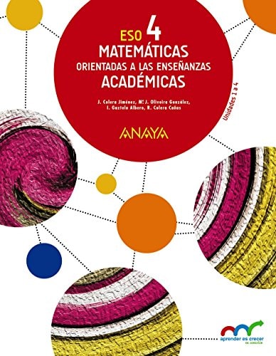 Matemáticas orientadas a las enseñanzas académicas, ESO 4