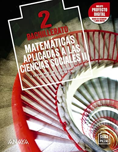 Matemáticas aplicadas a las ciencias sociales II. 2 Bachillerato