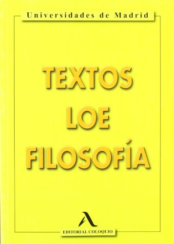 Textos LOE Filosofía