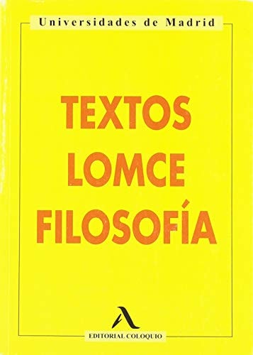 Textos LOMCE filosofía