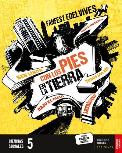 Ciencias Sociales 5, Tercer Ciclo Primaria, Comunidad de Madrid, Fanfest Edelvives
