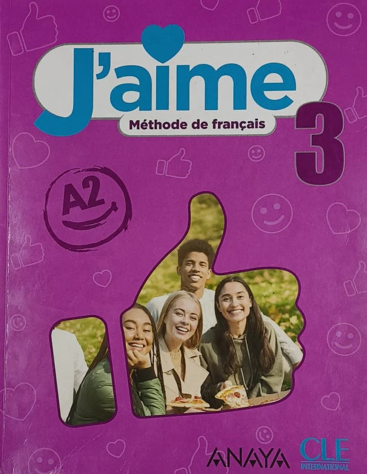 J'aime 3 Livre de L'élève. Libro rosa