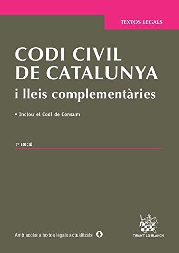 Codi civil de Catalunya i lleis complementàries inclou el Codi de consum