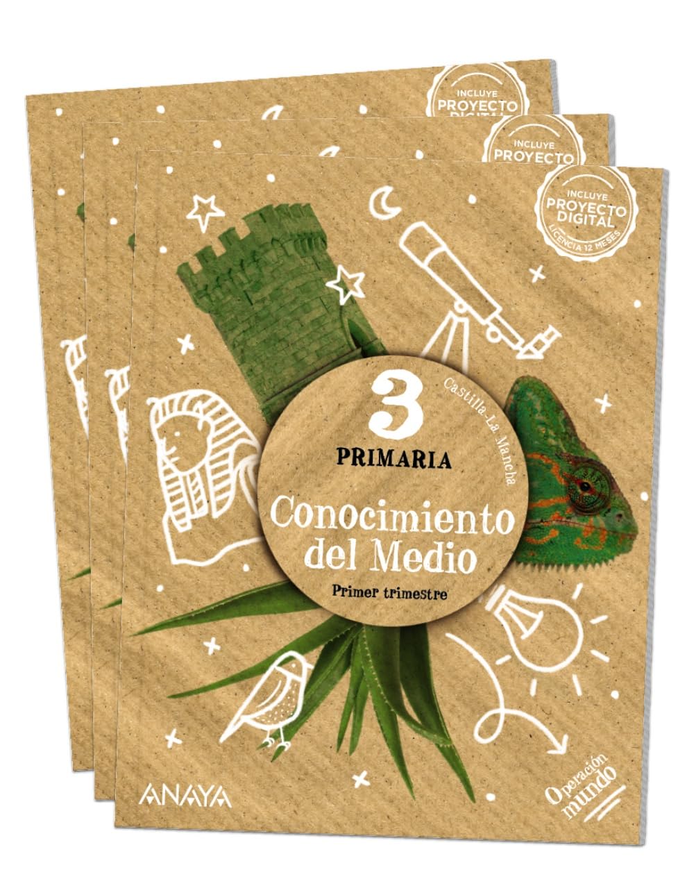 CONOCIMIENTO DEL MEDIO 3º EDUCACION PRIMARIA OPERACIÓN MUNDO CASTILLA-LA MANCHA