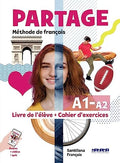 Partage, Méthode de français, A1-A2 Livre de l'élève + Cahier d'exercices