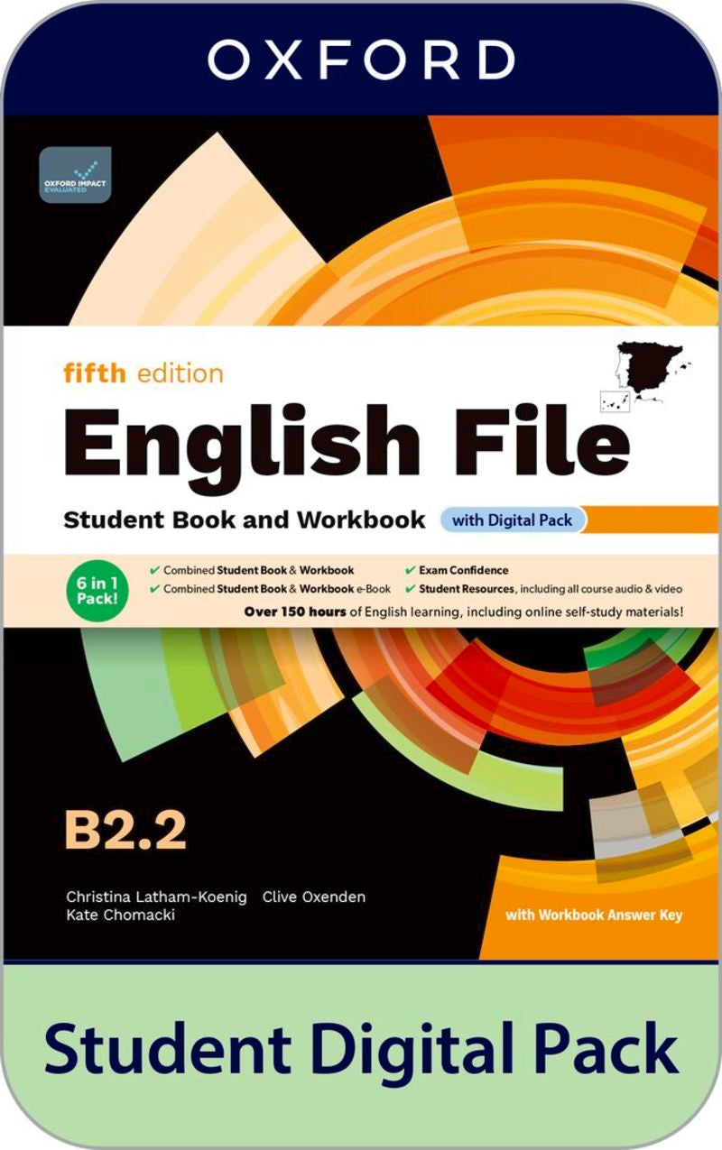 English File 5th Edition B2.2. Student's Book and Workbook and digital with Key Pack