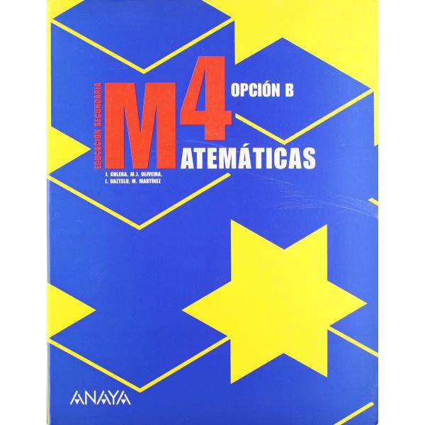 Matemáticas 4. Opción B. - Especialistas En Compra Y Venta De Libros De ...