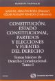 Constitución, Estado constitucional, partidos y elecciones y fuentes del Derecho Tomo 1