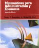 Matemáticas para administración y economía.